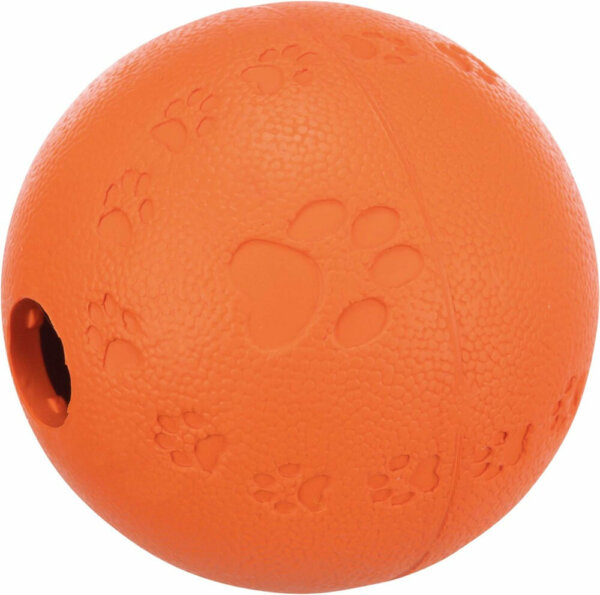 Snacksboll Naturgummi Labyrint 7cm Orange